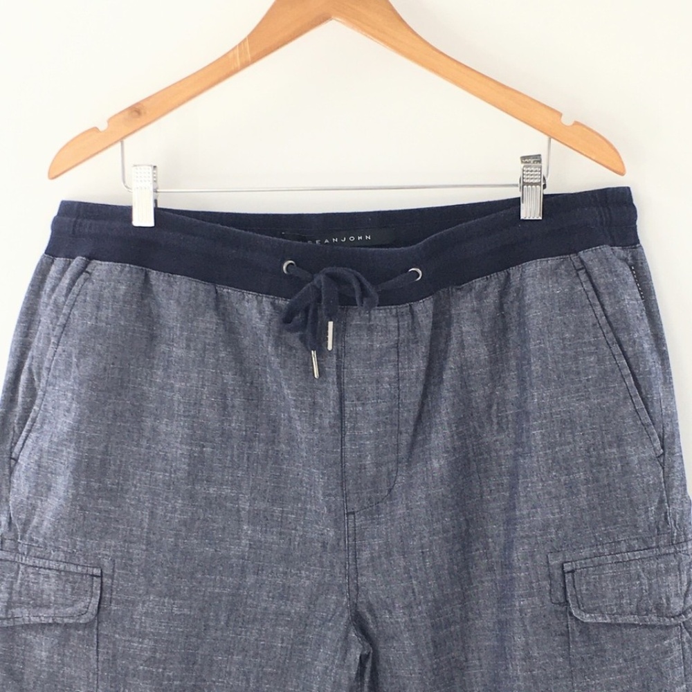 Sean John Men Shorts Drawstring Closure Pockets Lightweight Blue Cotton Sz XXL - Picture 2 of 10